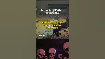 Python program to find a factorial of number using recursion - short #2 #python #program #recursion