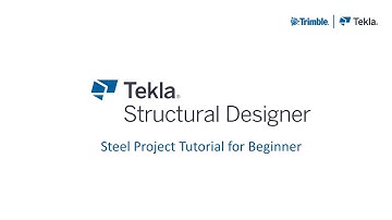 Tekla Structural Designer - Steel Project Tutorial for Beginner