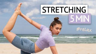 5 Min Splits Stretching On The Beach Relax With Me