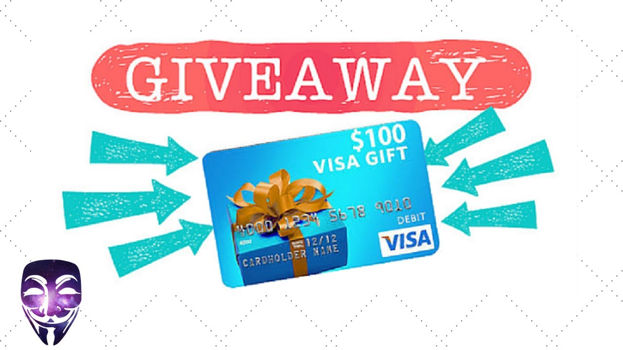 100 VISA Gift Card GiveAway YouTube