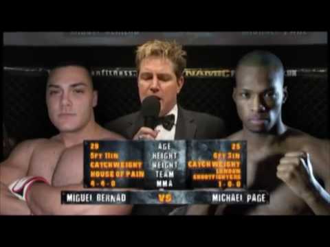 Michael Page vs Miguel Bernard fight footage