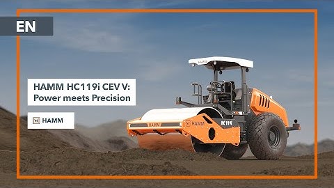 HAMM HC 119i CEV Stage V: Powerful Engine and Innovative Compaction Technology