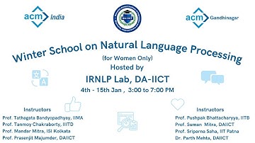 ACM Winter School on NLP  Day 1