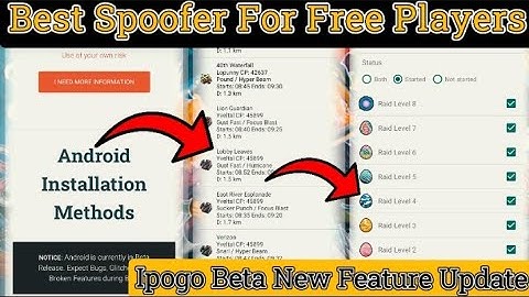 Best free Spoofer For Pokémon go| New Feature Update in Ipogo Beta #hack #guide #modapk