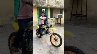 Look At His Smile Kids Reaction On 125Cc Dirt Bike 