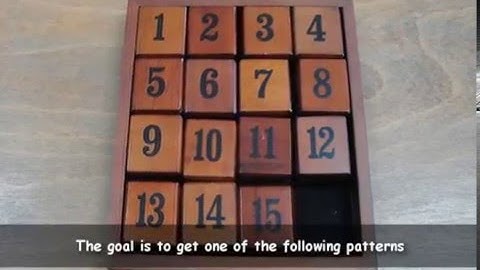 Math-GAMES: Juego del 15 - 15-puzzzle - 15er-Zahlenpuzzle - Introduction