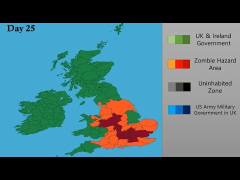 (Zombie Movie) 28 Days Later - Map