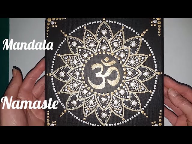 Como pintar mandalas con acrilicos 14 - Namaste