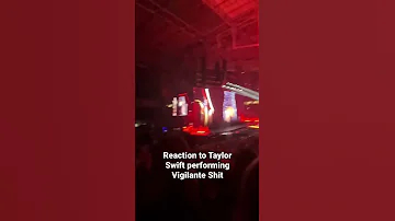 Reacting to Taylor Swift performing Vigilante Shit for the very first time #erastour