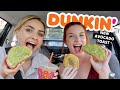 NEW ITEMS FROM DUNKIN' MUKBANG! Avocado Toast, Matcha Donut, Grilled Cheese Melt