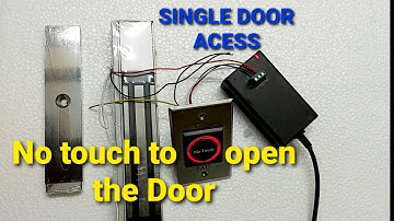 Single door interlock | NO Touch keypad with Electromagnetic lock 600lbd| Push to open the door