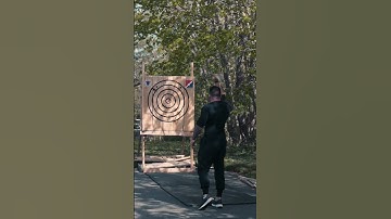 Your turn! #axethrowing #throwingaxe #watl #trickshots #axethrower