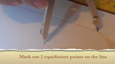 Constructing the shortest distance between a point and a line