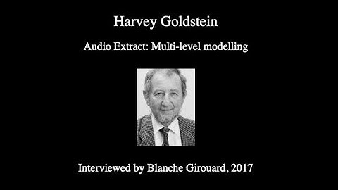 Harvey Goldstein on 
