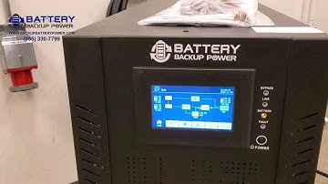 Battery Backup Power 120/208Y 3 Phase UPS Providing Backup To Amada Glove Box