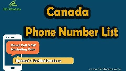 Buy Canada Phone Number Database – Telemarketing & WhatsApp Leads