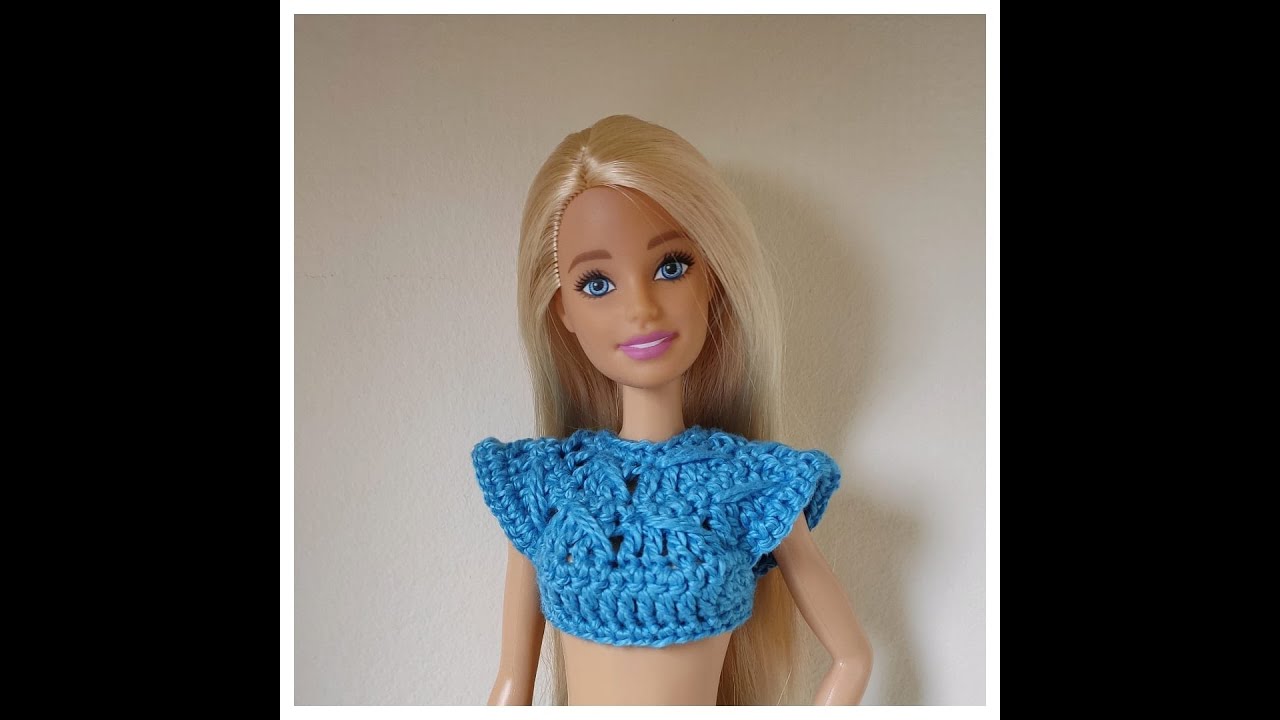 Vestido de crochê para Barbie passo a passo PAP  Roupas barbie de crochê,  Crochê fashion, Roupas de crochê para bonecas