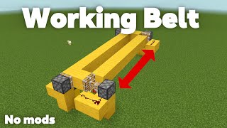 How to build a Conveyor belt in Minecraft (Bedrock+Java)