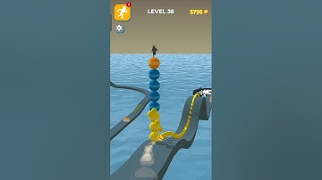 Stack Rider Gameplay Walkthrough Level 38 #shorts #gaming #ytshorts