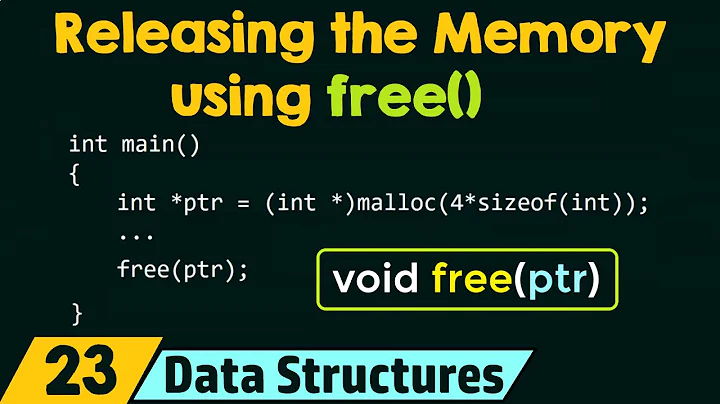 Releasing the Dynamically Allocated Memory using free()