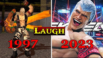 Tekken 3 to Tekken 8 - Bryan Fury Laugh Evolution (1997-2023)