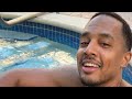 CHAZTiiiZED is poolside 🏊🏽 💦