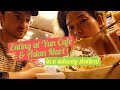 Eating in an underground NYC subway station: Yun Café & Asian Mart