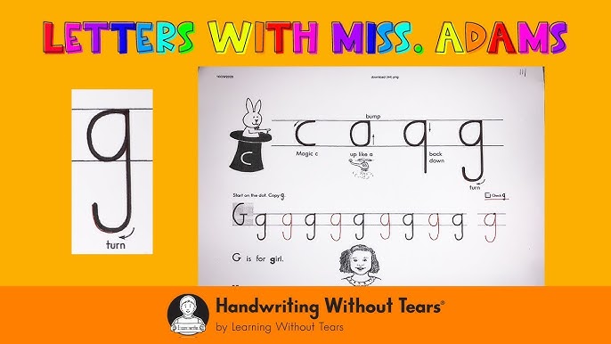 Handwriting Without Tears - Lowercase j 