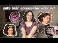 Make hair accessories with me  crochet  sentro knit hair accessories