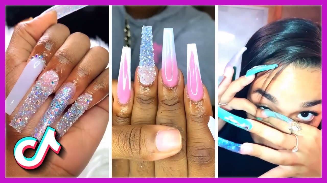 Extremely Long Nails Compilation | Awesome Nail Art Designs TikTok Compilation