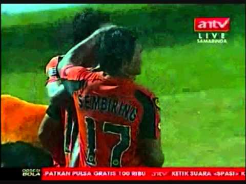 Persisam Putra Samarinda 1-0Pelita Jaya Julio Lopez Goal