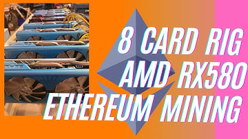 AMD rx580 x8 Crypto Ethereum Mining Rig