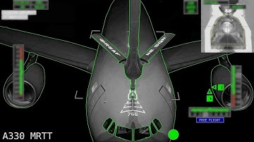 Airbus #A330MRTT world first automatic air-to-air refueling (A3R) flight test in night conditions