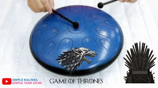 Video thumbnail of "GAME OF THRONES THEME SONG  - Special "Hluru Class B" Tank Drum Cover"