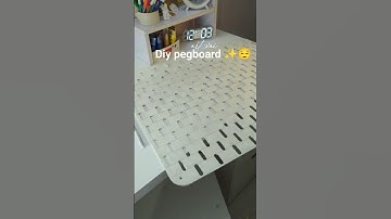 Handmade DIY Pegboard ✨📸 | No Machine Used 🥴 | Unique Aesthetic Setup#artvai