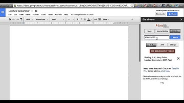 EasyBib Add-On For Google Drive