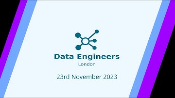 Data Engineers London | Meetup | November 2023