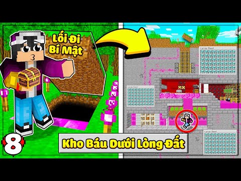 MINECRAFT THỢ SĂN KHO BÁU * TẬP 8 | LỘC TÌM RA LỐI ĐI BÍ MẬT VÀO CĂN PHÒNG KHO BÁU DƯỚI LÒNG ĐẤT😱🤑❗