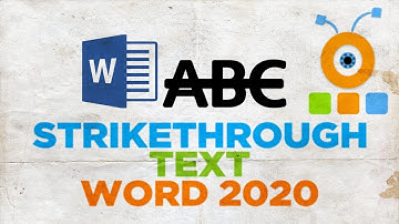How to Strikethrough Text in Microsoft Word 2020