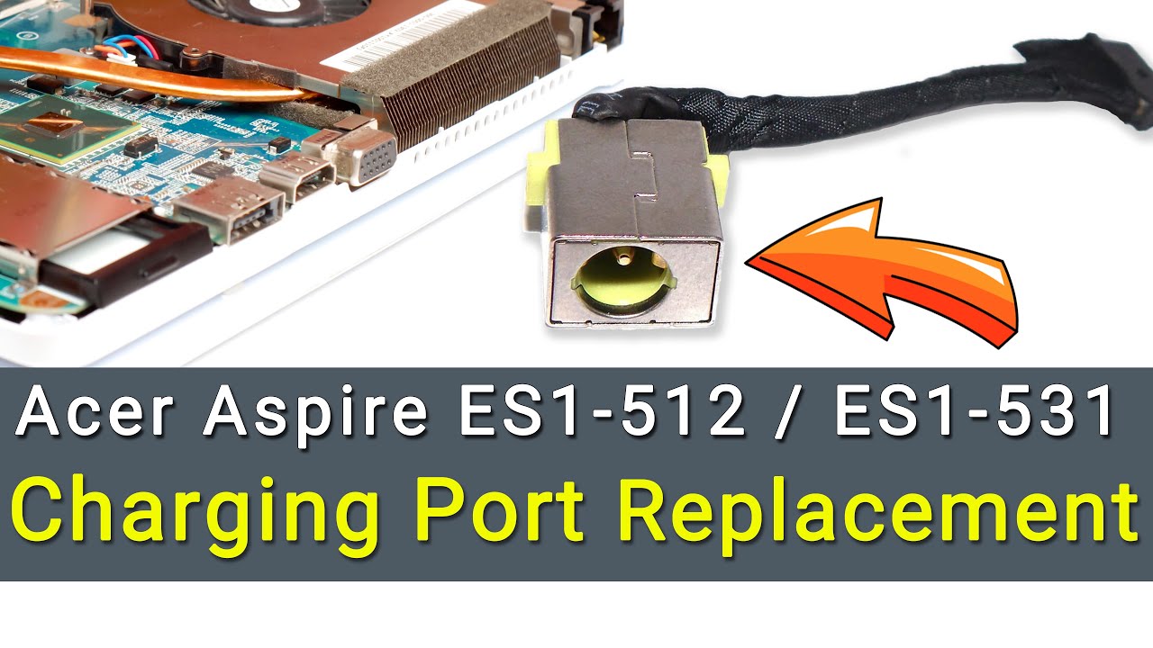 40pcs GinTai DC Power Jack Harness Cable Socket Plu Charging Port Replacement for Acer ES1 ES1-512 ES1-531 ES1-531-C1G1 EA53BM 450.03703.2001 