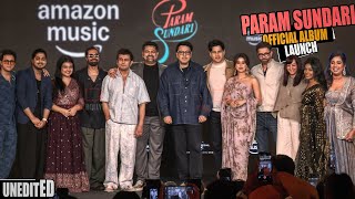 Uncut Param Sundari Album Launch Janhvi Kapoor, Sidharth Malhotra, Sonu Nigam, Shreya Ghoshal