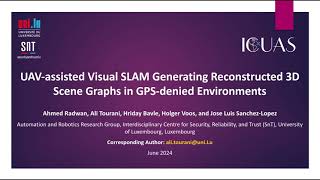 UAV-assisted Visual SLAM Generating Reconstructed 3D Scene Graphs in GPS-denied Environments