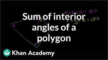 Sum of interior angles of a polygon | Angles and intersecting lines | Geometry | Khan Academy
