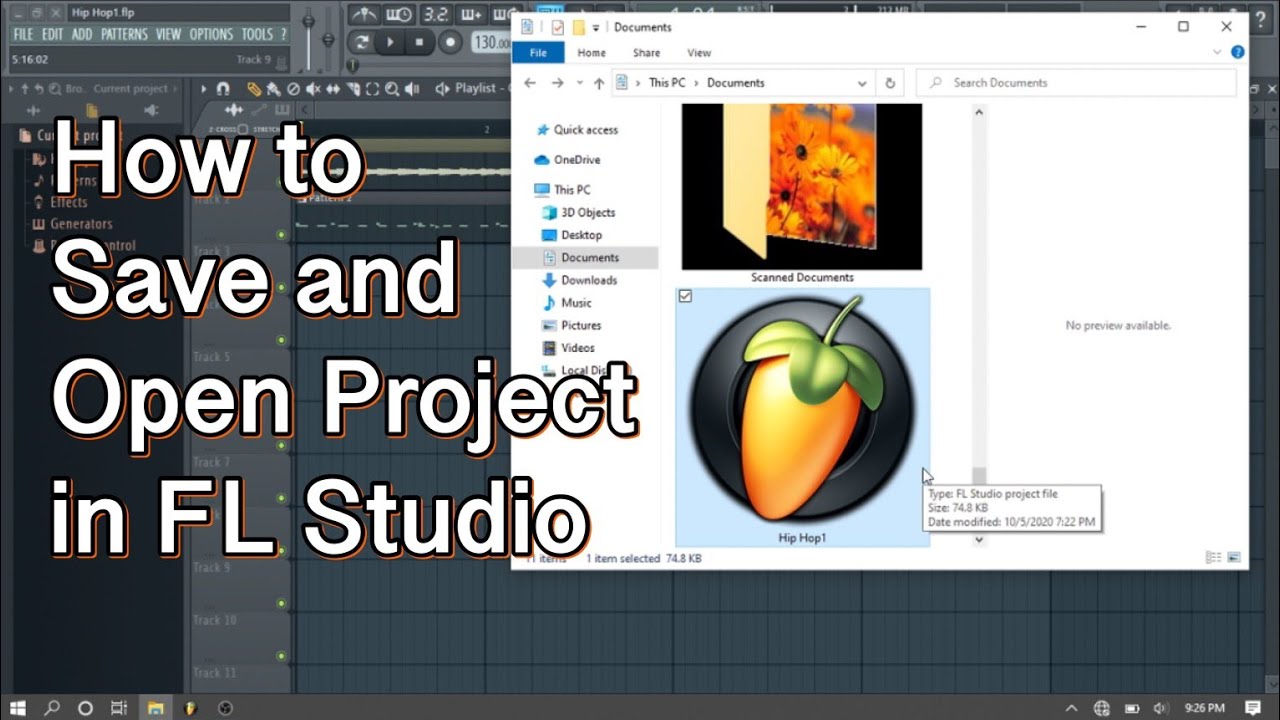 Saving Your Project in FL Studio