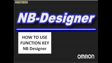 USE  OF FUNCTION KEY NB Designer OMRON HMI
