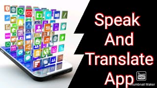 Best 2021 App Speak And Translator # Technicallyminder # screenshot 1