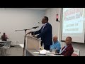 SC State head coach Chennis Berry addresses Orangeburg Touchdown Club
