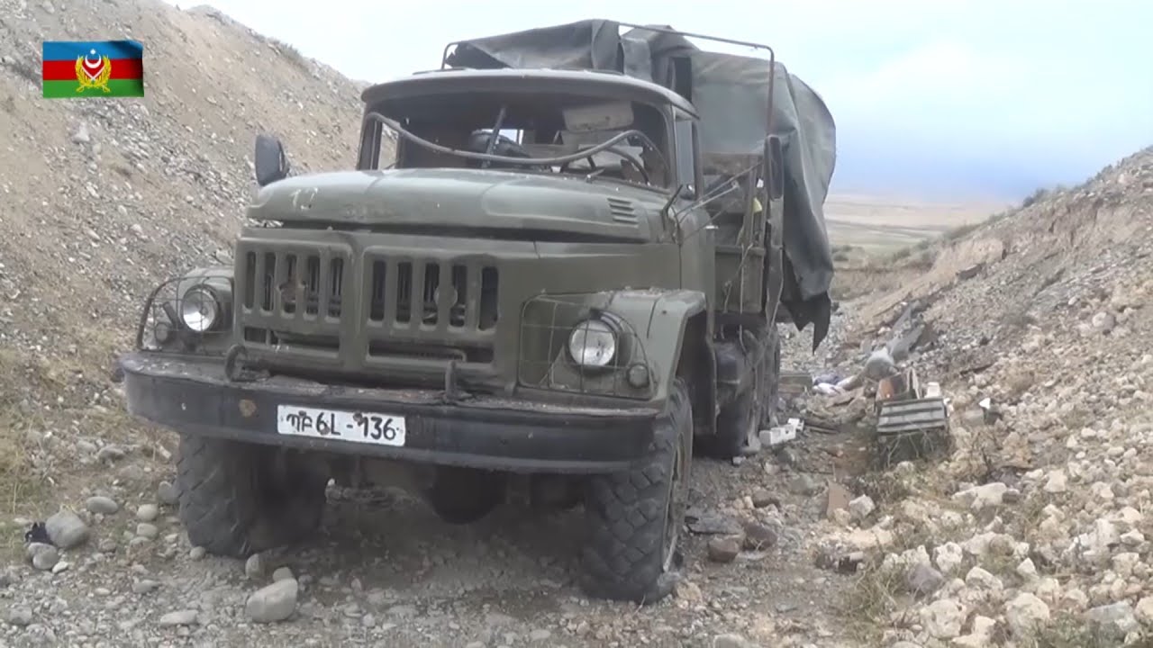 Ələ keçirilən düşmən postu və qənimətlərin video görüntüləri