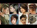 beautiful short pixxi shaggy side bang hair cut ideas with different style different colours