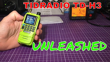 TID RADIO TD-H3 GMRS/HAM ECHT ontgrendeld... en firmware-updates